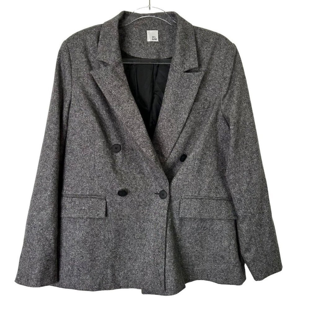 Iris and Ink Wool Blazer Jacket Womens Size 14 Business Casual Office Revolve